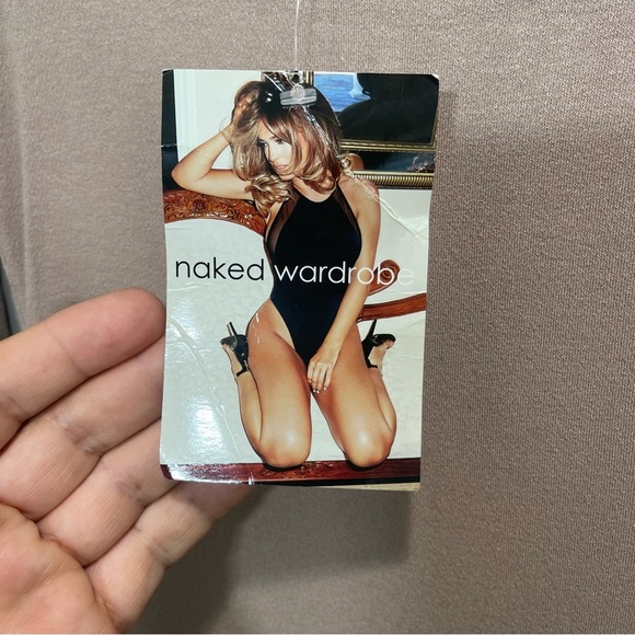 Naked Wardrobe Desire Doble Scoop Snatched Mini Dress . Size Medium New - Picture 6 of 9